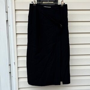 XANDRES LADIES Black WOOL Skirt-36-Amazing